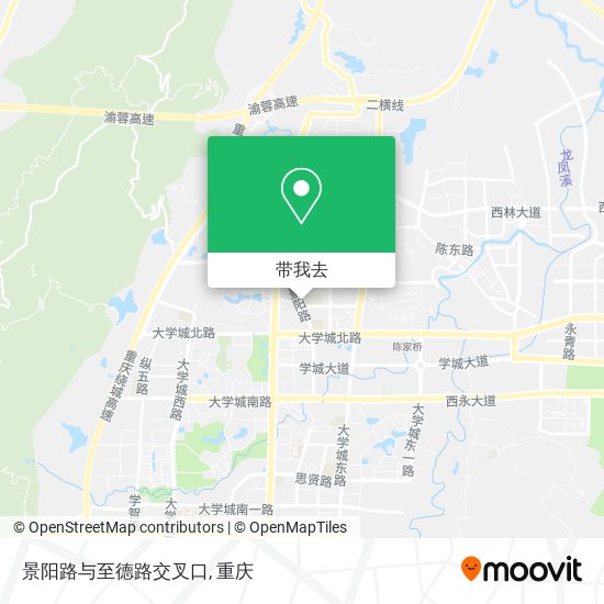 景阳路与至德路交叉口地图
