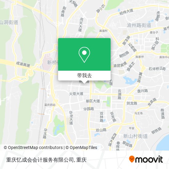 重庆忆成会会计服务有限公司地图