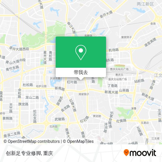 创新足专业修脚地图