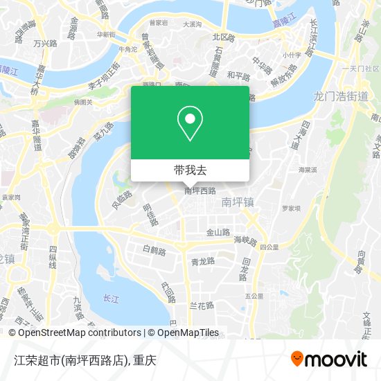 江荣超市(南坪西路店)地图