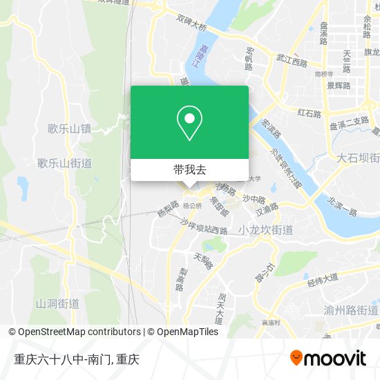 重庆六十八中-南门地图