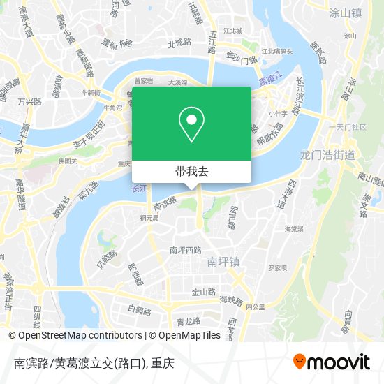 南滨路/黄葛渡立交(路口)地图