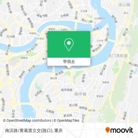 南滨路/黄葛渡立交(路口)地图