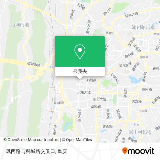 凤西路与科城路交叉口地图