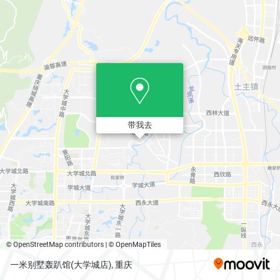 一米别墅轰趴馆(大学城店)地图