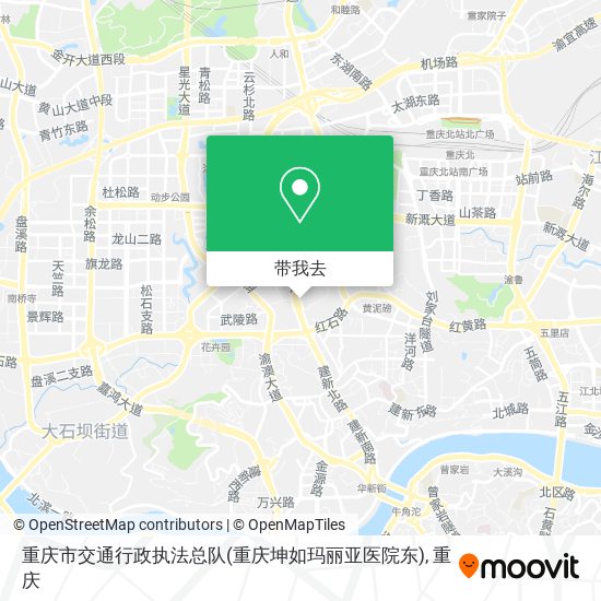 重庆市交通行政执法总队(重庆坤如玛丽亚医院东)地图