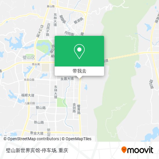 璧山新世界宾馆-停车场地图