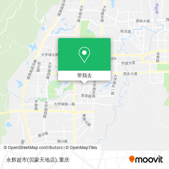 永辉超市(贝蒙天地店)地图