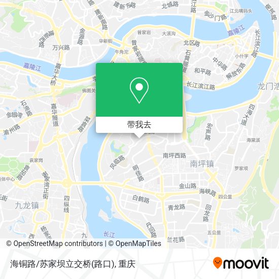 海铜路/苏家坝立交桥(路口)地图
