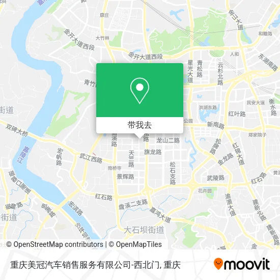 重庆美冠汽车销售服务有限公司-西北门地图