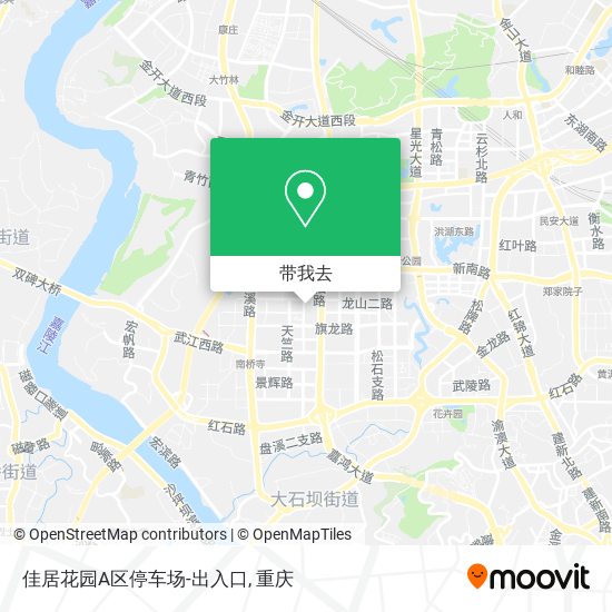 佳居花园A区停车场-出入口地图