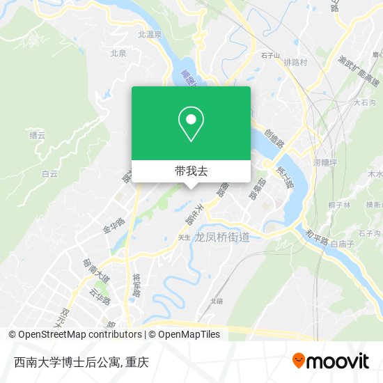 西南大学博士后公寓地图