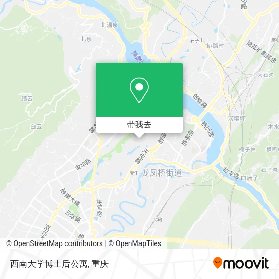 西南大学博士后公寓地图