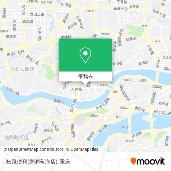 松鼠便利(鹏润蓝海店)地图