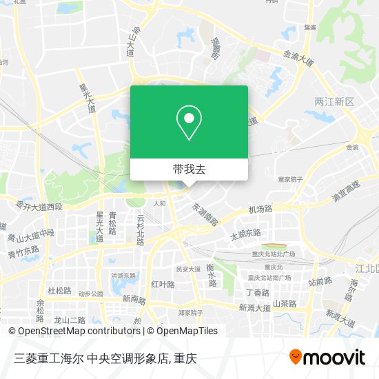 三菱重工海尔  中央空调形象店地图