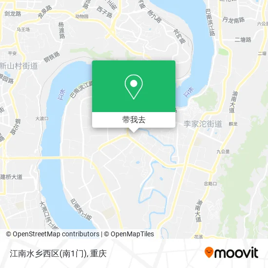 江南水乡西区(南1门)地图
