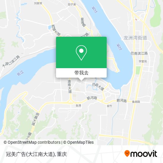 冠美广告(大江南大道)地图