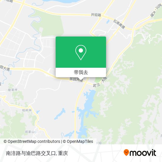 南涪路与渝巴路交叉口地图