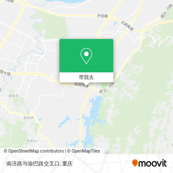 南涪路与渝巴路交叉口地图