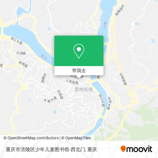 重庆市涪陵区少年儿童图书馆-西北门地图