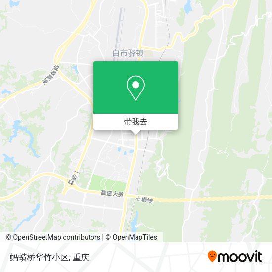 蚂蟥桥华竹小区地图