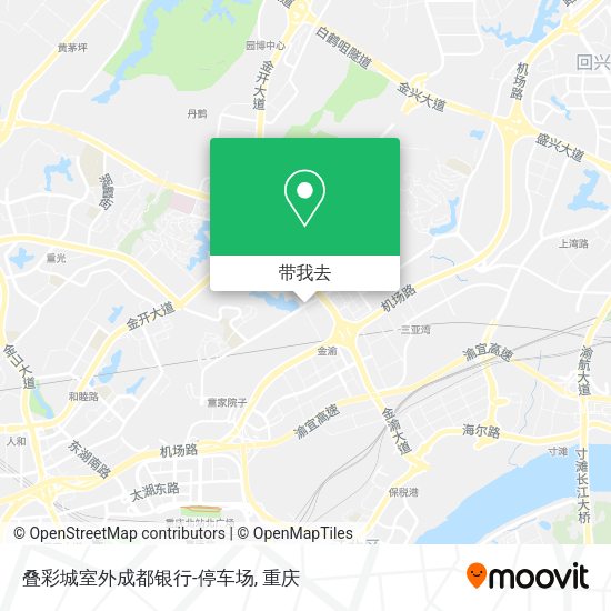 叠彩城室外成都银行-停车场地图