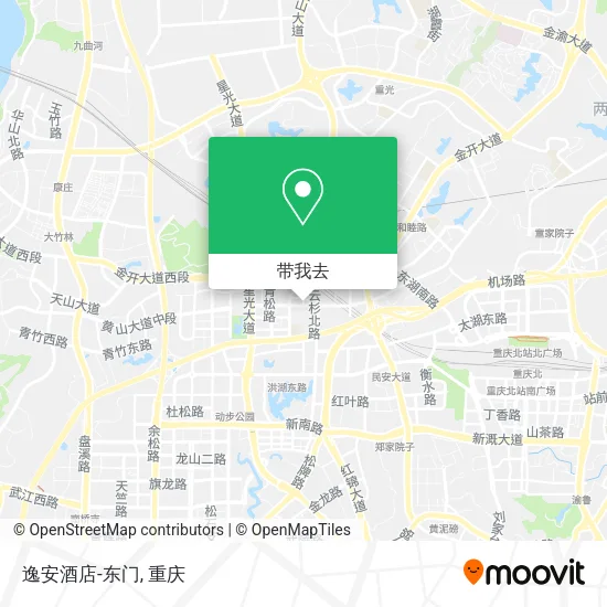 逸安酒店-东门地图