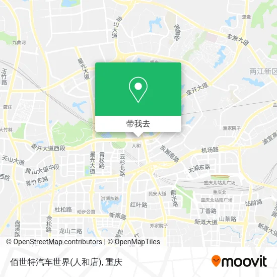 佰世特汽车世界(人和店)地图