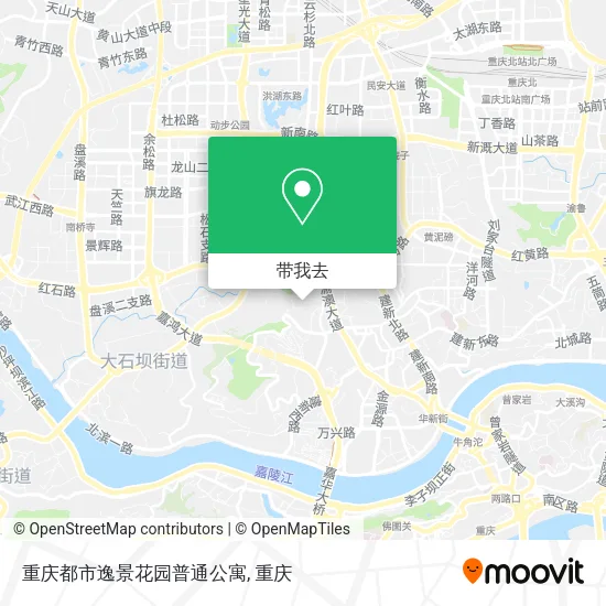 重庆都市逸景花园普通公寓地图
