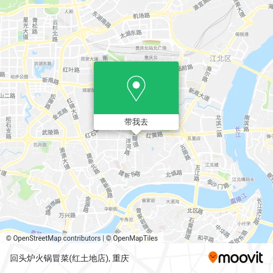 回头炉火锅冒菜(红土地店)地图