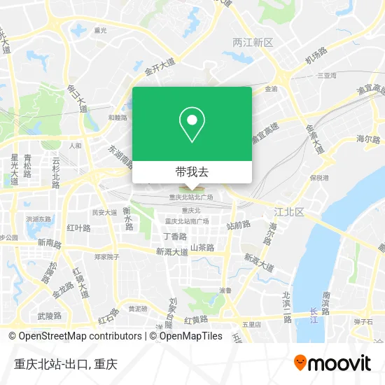 重庆北站-出口地图
