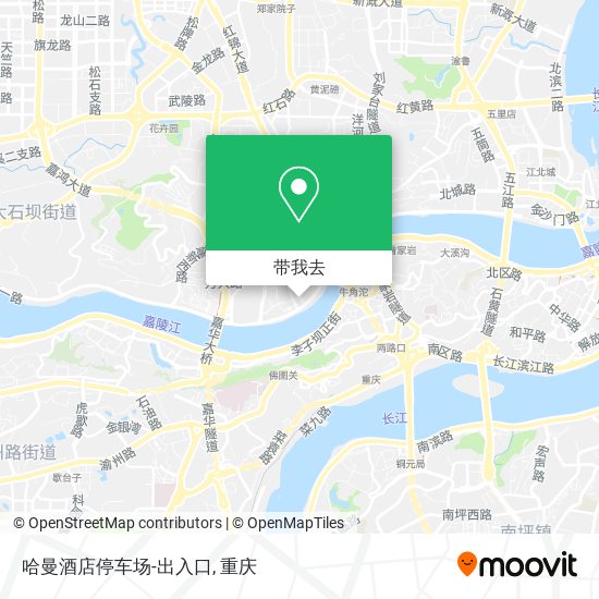 哈曼酒店停车场-出入口地图
