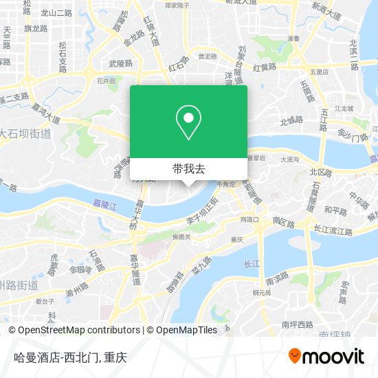 哈曼酒店-西北门地图
