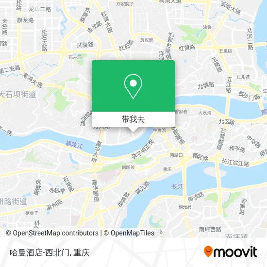 哈曼酒店-西北门地图