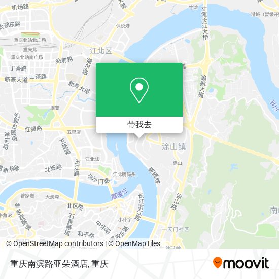 重庆南滨路亚朵酒店地图