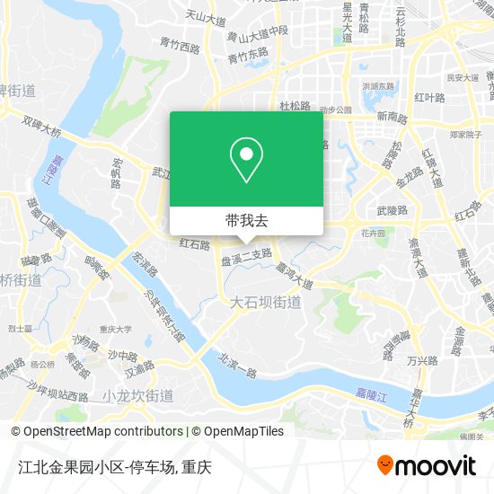 江北金果园小区-停车场地图