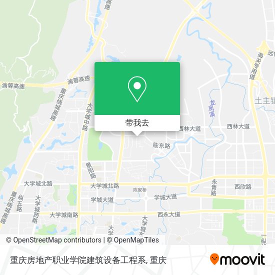 重庆房地产职业学院建筑设备工程系地图