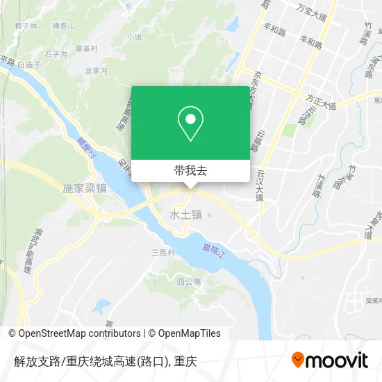 解放支路/重庆绕城高速(路口)地图