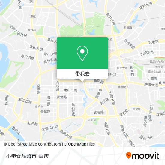 小秦食品超市地图