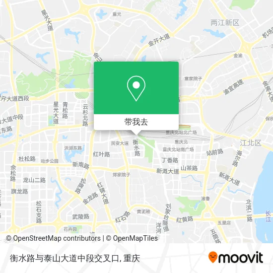 衡水路与泰山大道中段交叉口地图