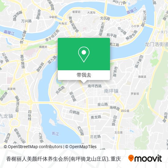 香榭丽人美颜纤体养生会所(南坪骑龙山庄店)地图