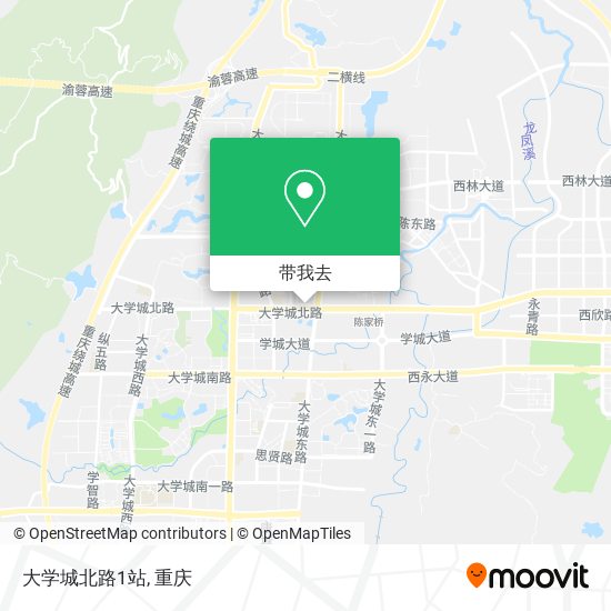 大学城北路1站地图