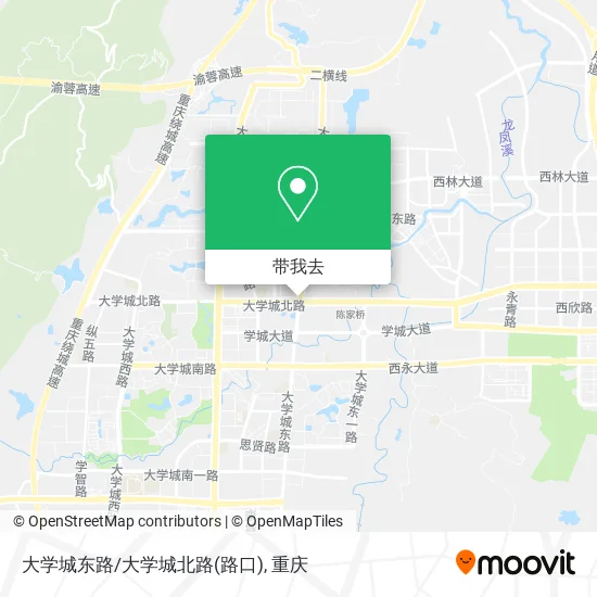 大学城东路/大学城北路(路口)地图