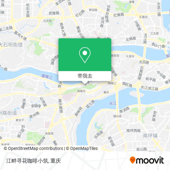 江畔寻花咖啡小筑地图