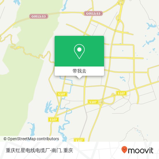 重庆红星电线电缆厂-南门地图