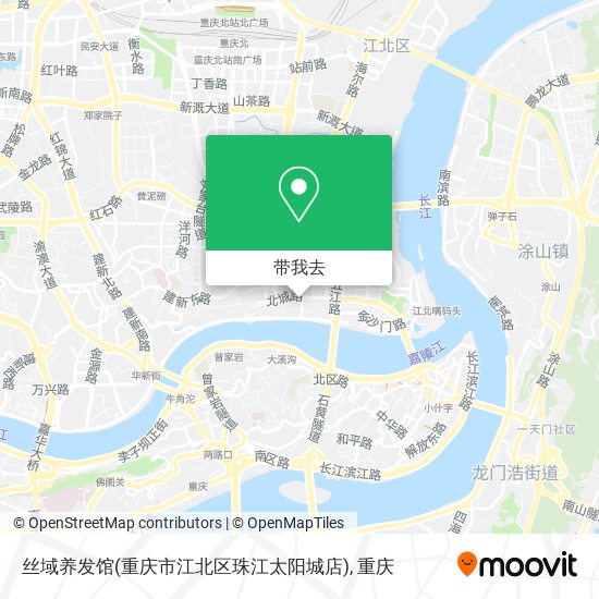 丝域养发馆(重庆市江北区珠江太阳城店)地图