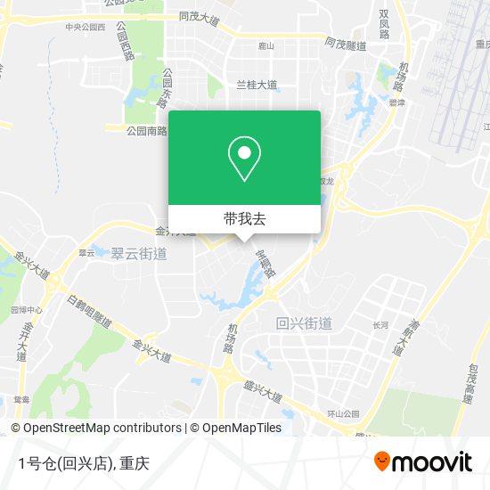 1号仓(回兴店)地图