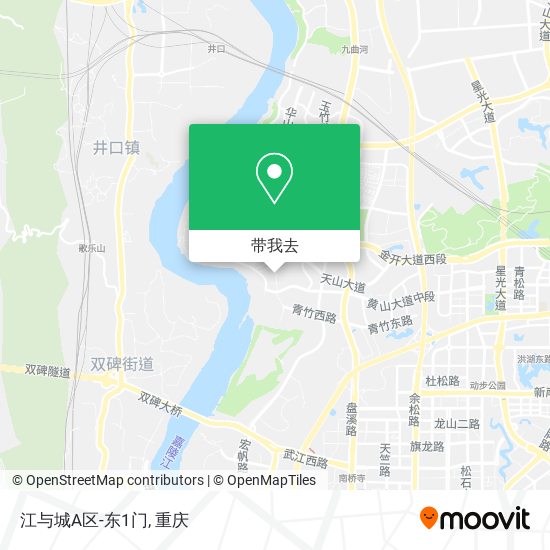 江与城A区-东1门地图