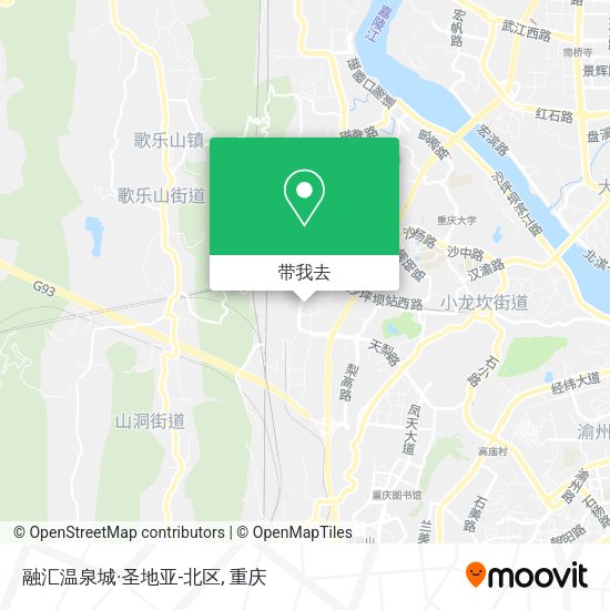 融汇温泉城·圣地亚-北区地图