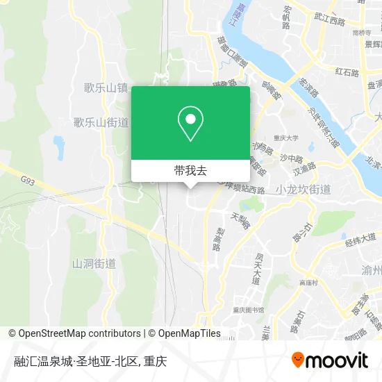 融汇温泉城·圣地亚-北区地图